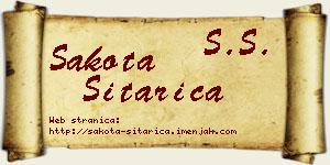 Šakota Sitarica vizit kartica